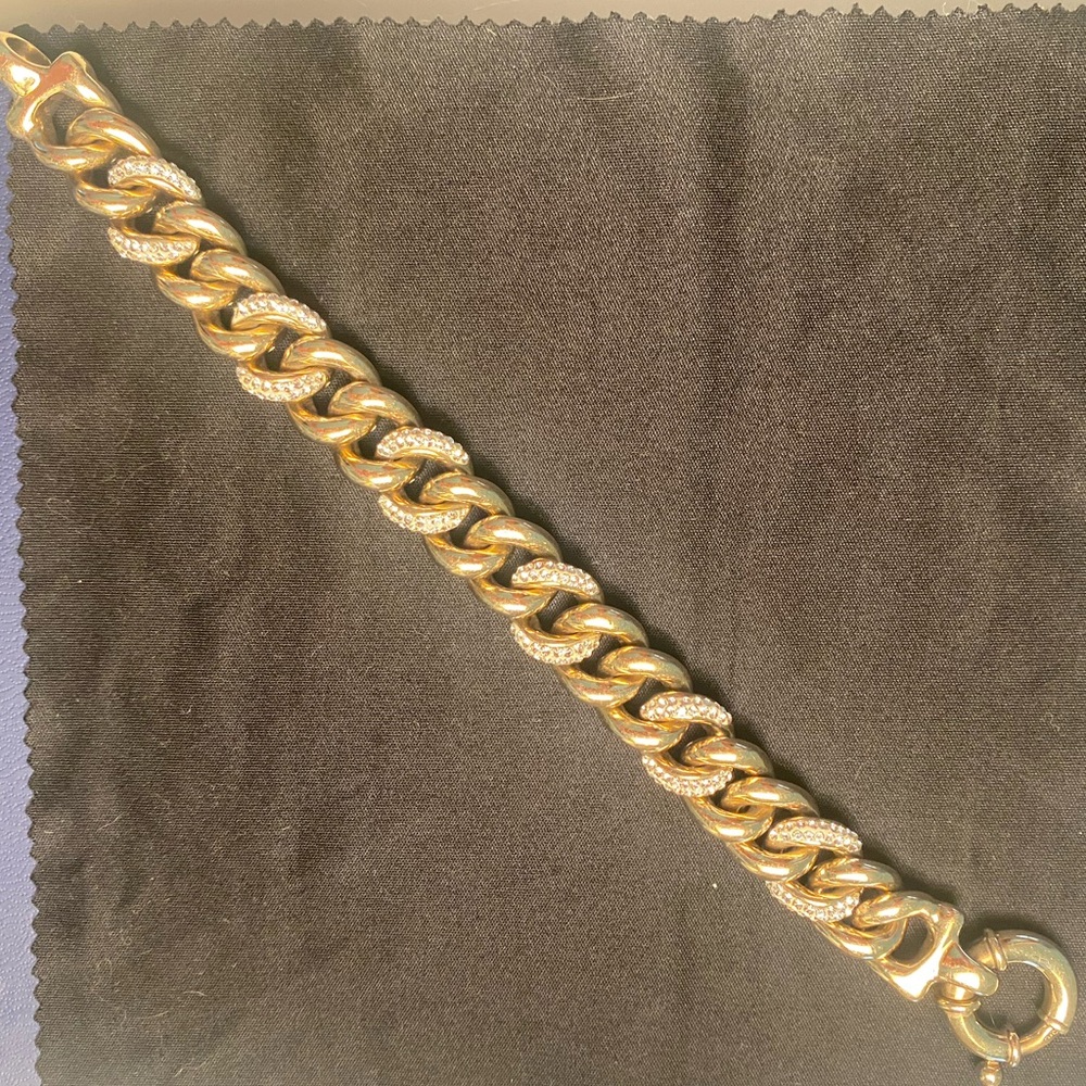 Gold and Silver Diamonique Bracelet